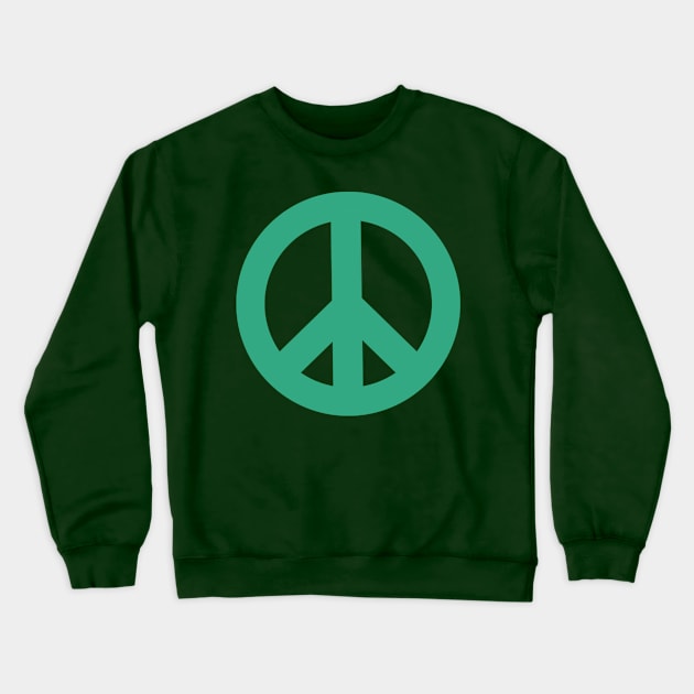 Peace Logo Crewneck Sweatshirt by rocksandcolors